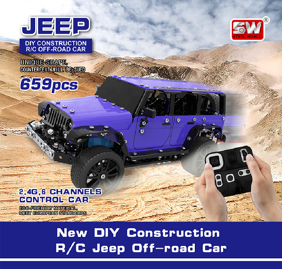 2.4ghz 6 Channels USB Charging alloy Building Block DIY Construction Remote Control Jeeps Off-road truck Toys assembly RC Car
2.4ghz 6 Channels USB Charging alloy Building Block DIY Construction Remote Control Jeeps Off-road truck Toys assembly RC Car