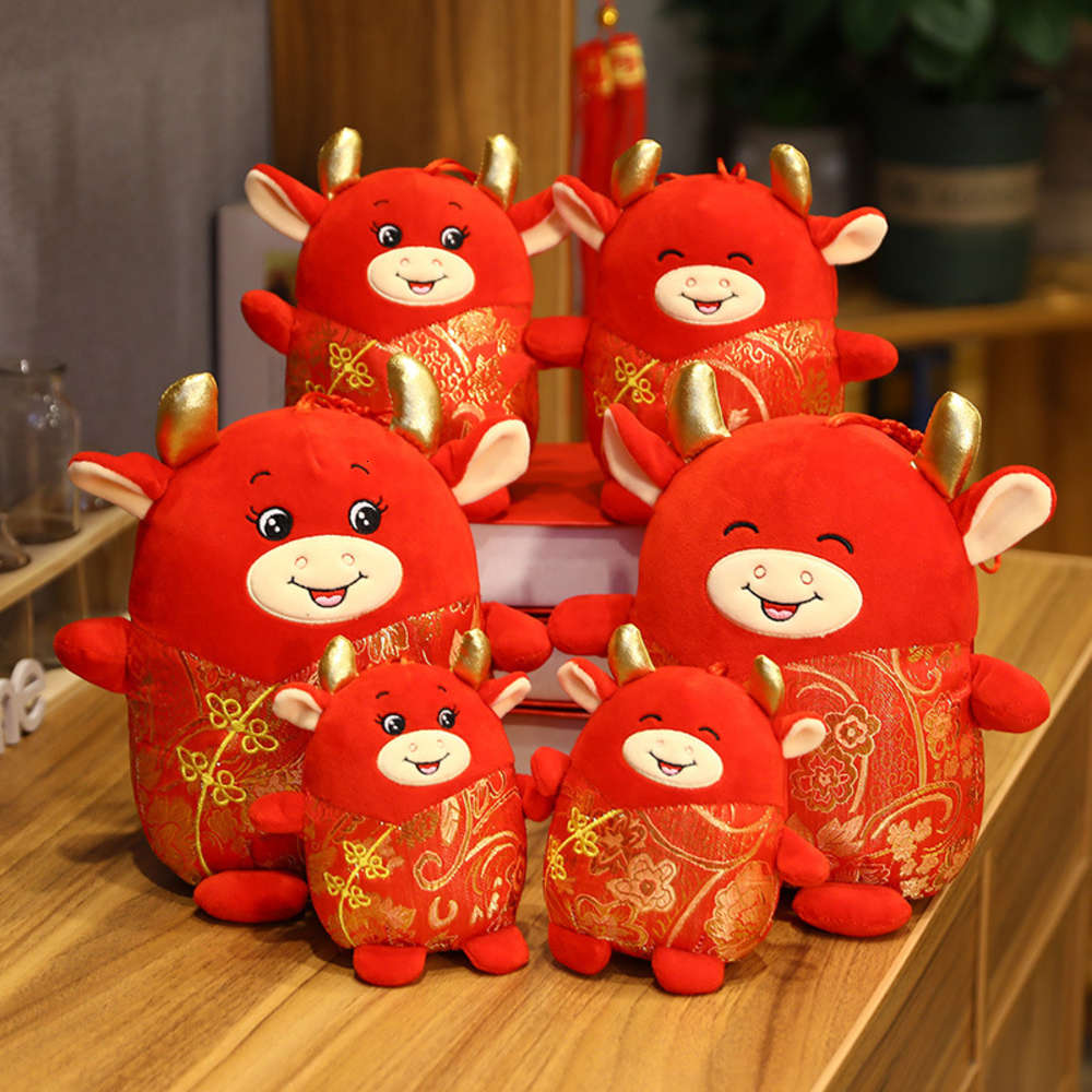 Tang style bull doll, mascot of the year ox, plush toys, Zodiac dolls and gifts, Blue
Tang style bull doll, mascot of the year ox, plush toys, Zodiac dolls and gifts, Blue