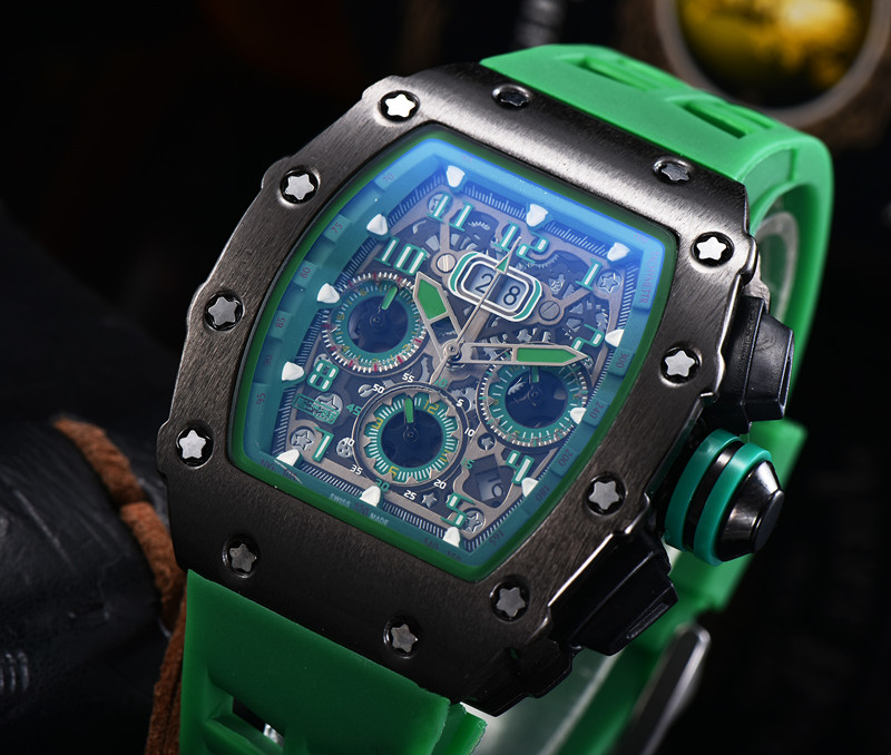 2021 Fashion Men Sport Watch Classic Style Designer Stainless Steel All Dial Work Chrono Function Rubber Strap Green Color Mens Watches, Slivery;brown
2021 Fashion Men Sport Watch Classic Style Designer Stainless Steel All Dial Work Chrono Function Rubber Strap Green Color Mens Watches, Slivery;brown