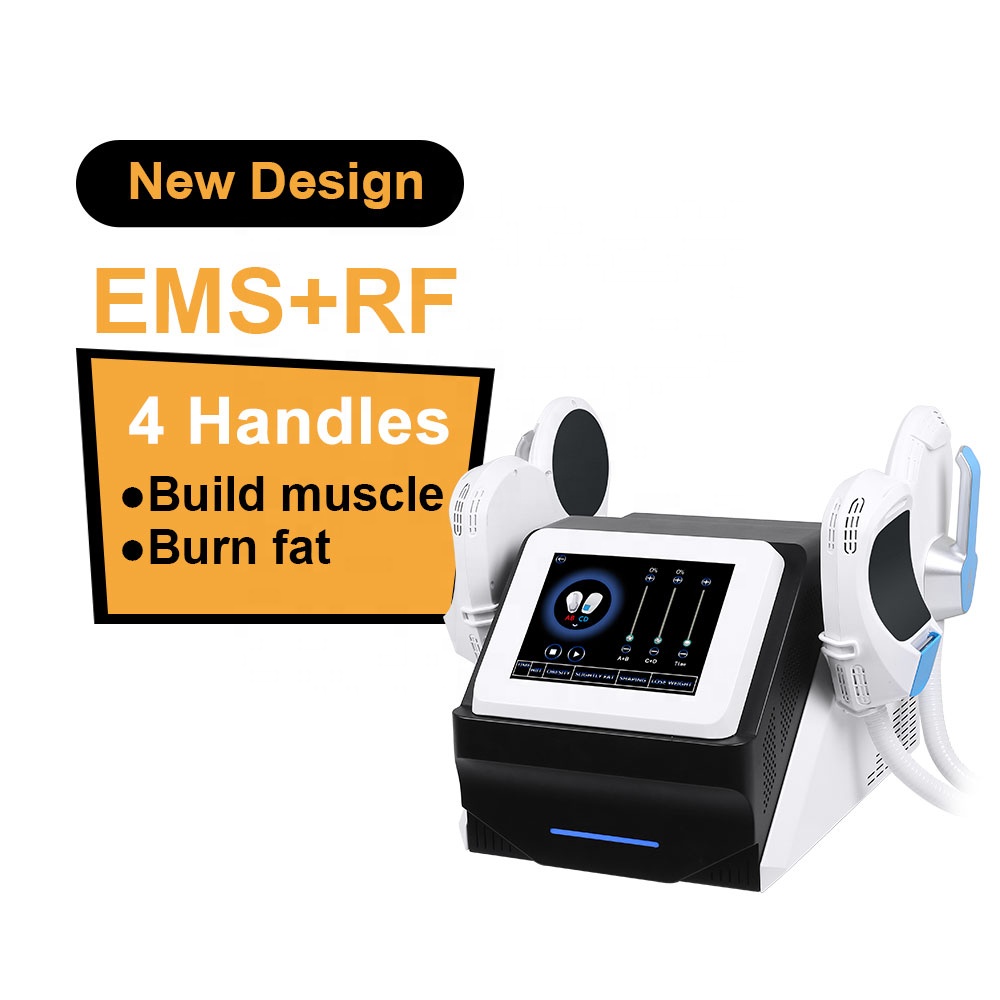 4 Handles Neo HIEMT Bipolar RF Sculpting Machine Pelvic Lifting Electric Muscle Stimulator Fitness Muscle Building Firm Fat Burnning Body Shaping Beauty Machines
4 Handles Neo HIEMT Bipolar RF Sculpting Machine Pelvic Lifting Electric Muscle Stimulator Fitness Muscle Building Firm Fat Burnning Body Shaping Beauty Machines