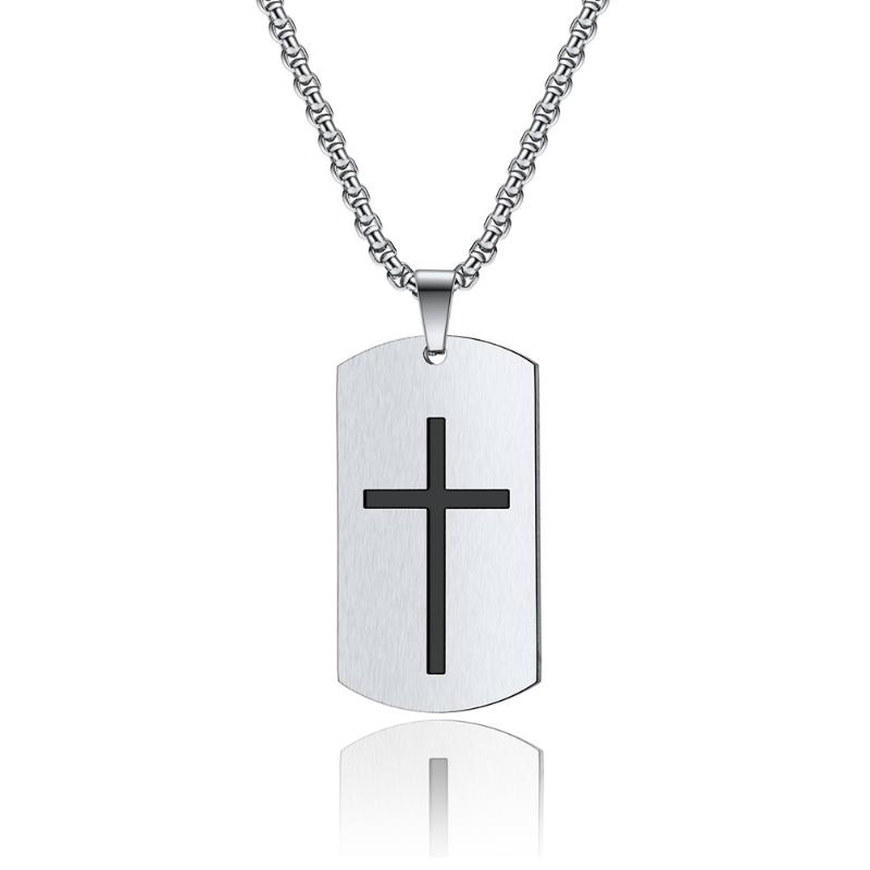 Pendant Necklaces European And American Simple Retro Domineering Trend Stainless Steel Crusader Couple Necklace
Pendant Necklaces European And American Simple Retro Domineering Trend Stainless Steel Crusader Couple Necklace