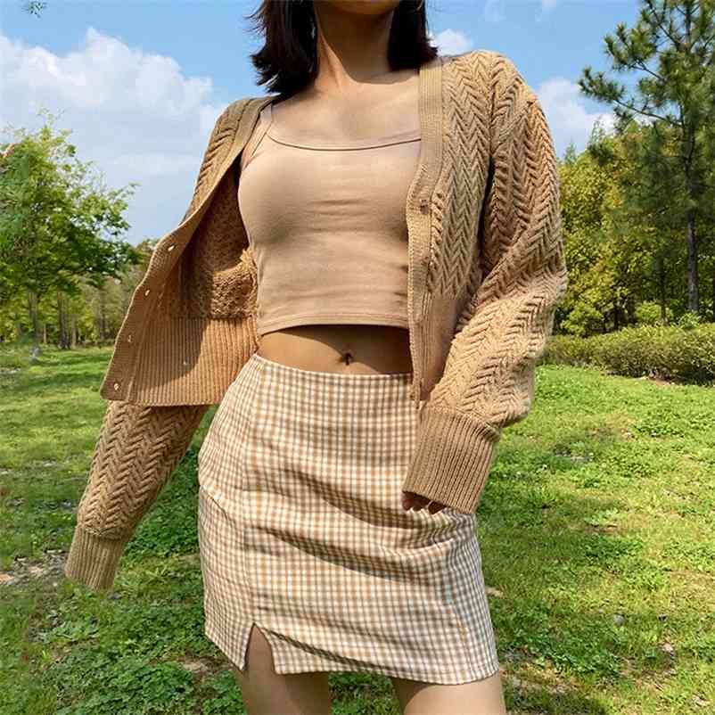 Foridol purple cardigans sweater women autumn winter casual streetstyle sweater cardigan jumper tops 210415