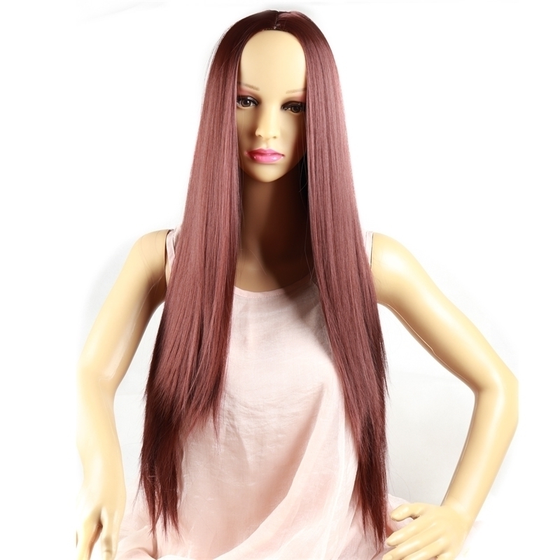 head set female Fashion wine red long straight hair high temperature silk chemical fiber
head set female Fashion wine red long straight hair high temperature silk chemical fiber