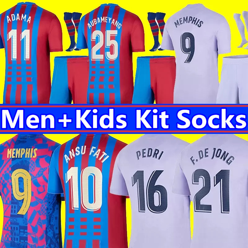 Memphis Depay Barcelona Jerseys GAVI 2022 soccer camiseta de futbol TER STEGEN FC ANSU FATI F. DE JONG PEDRI R. Araujo AUBAMEYAN football Jersey shirt kids kit socks Wear, Colour 2
Memphis Depay Barcelona Jerseys GAVI 2022 soccer camiseta de futbol TER STEGEN FC ANSU FATI F. DE JONG PEDRI R. Araujo AUBAMEYAN football Jersey shirt kids kit socks Wear, Colour 2