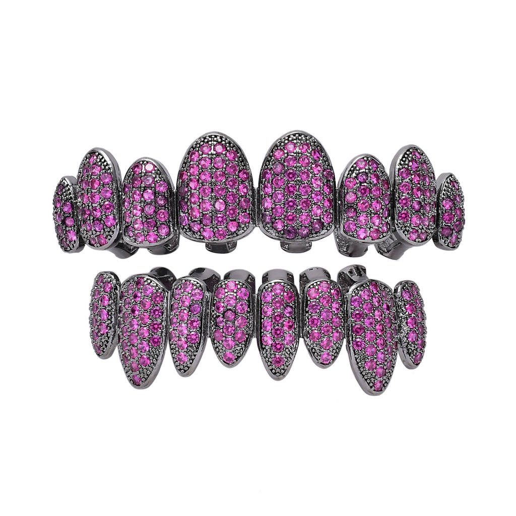 Luxury hip hop jewelry mens teeth grillz iced out diamond grills rapper fashion men accessories gold silver bling charm shiny rock, Black
Luxury hip hop jewelry mens teeth grillz iced out diamond grills rapper fashion men accessories gold silver bling charm shiny rock, Black