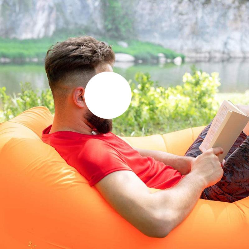 Outdoor Pads Camping Inflatable Sofa Lazy Bag Portable Folding Sleeping Air Bed Lounger Trending Adult Beach Lounge Chair286S