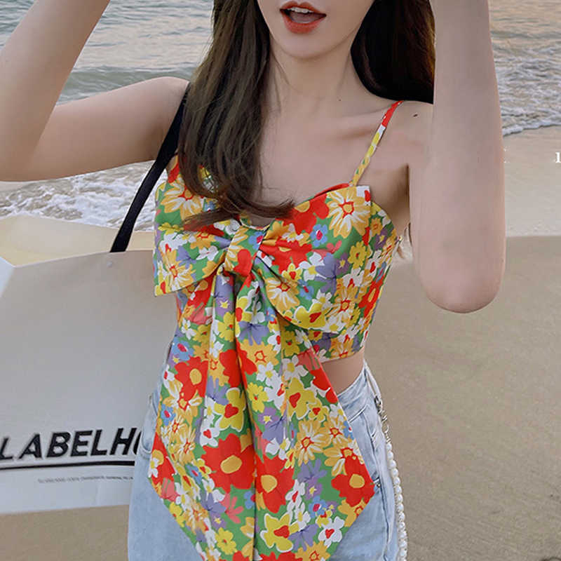 Vintage Floral Camis Tops Designer Bow Women Y2k Beach French Sexy Summer Strap Korean Casual Party Clothing 210604, Floral crop tops
Vintage Floral Camis Tops Designer Bow Women Y2k Beach French Sexy Summer Strap Korean Casual Party Clothing 210604, Floral crop tops