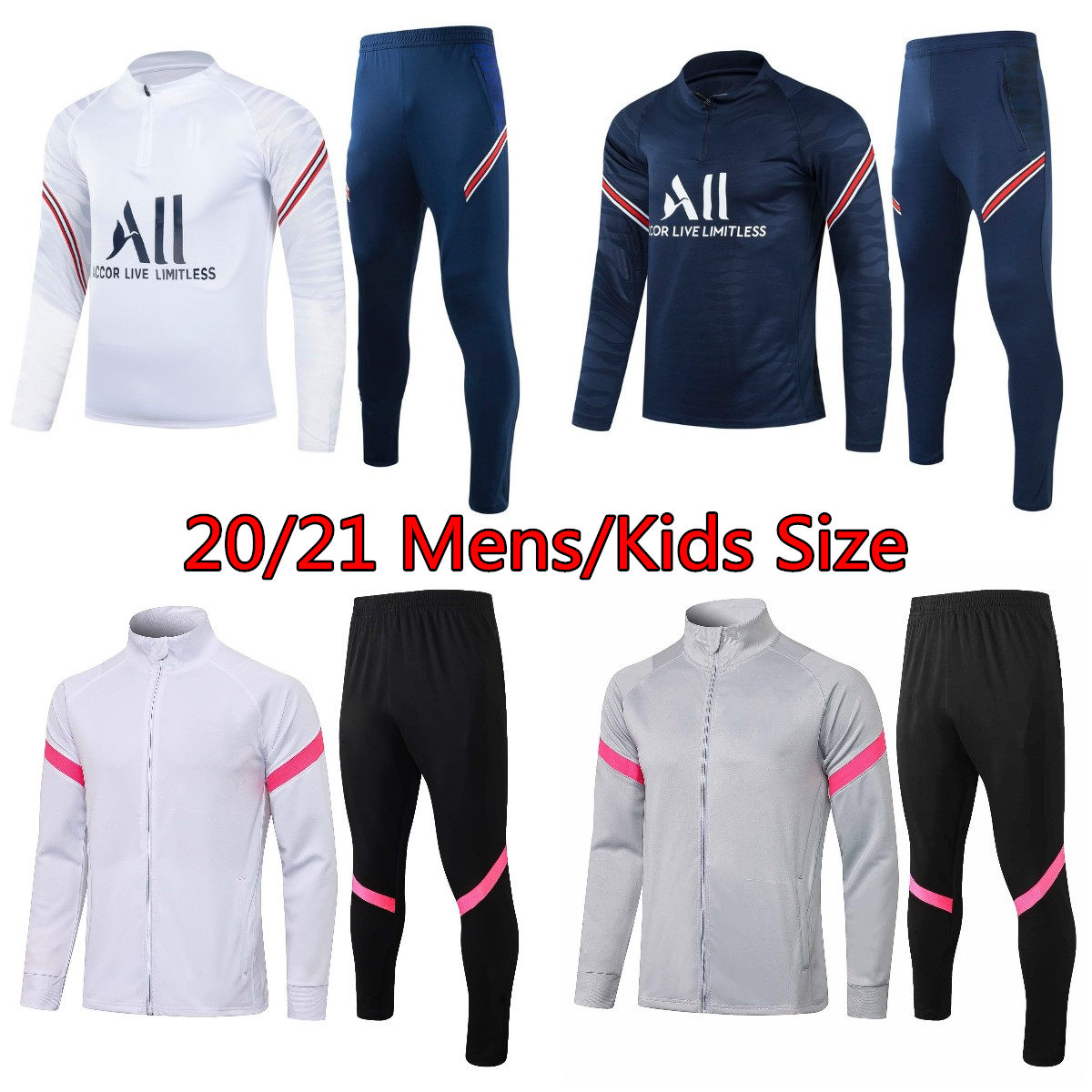 21 22 Paris mens kids Messi Tracksuits jacket VERRATTI Draxler track suits sportwear children soccer MBAPPE Gueye football child training wear shirts sweatsuits, 11
21 22 Paris mens kids Messi Tracksuits jacket VERRATTI Draxler track suits sportwear children soccer MBAPPE Gueye football child training wear shirts sweatsuits, 11