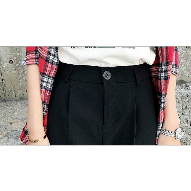 fashion Spring Autumn Women Pants Solid formal Harem Causal plus size Trousers women office Lady work pants 5093 50 210506