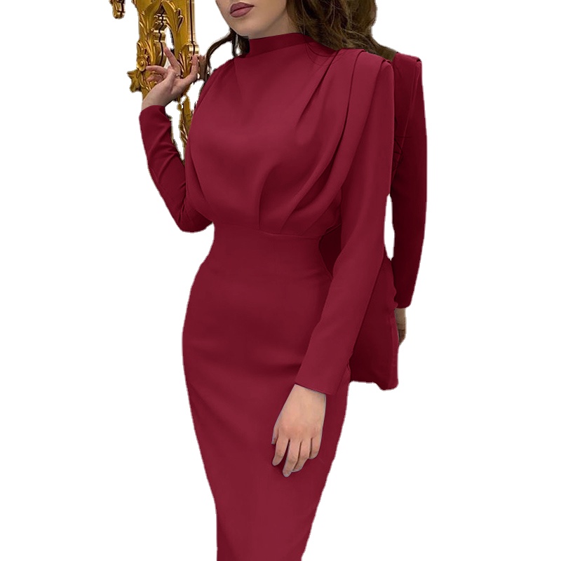 Outono 2021 moda elegante Party vestido feminino gola fina cintura sólida vestidos longos tornozelo comprimento manga longa casual vestido de festa, Cinza
Outono 2021 moda elegante Party vestido feminino gola fina cintura sólida vestidos longos tornozelo comprimento manga longa casual vestido de festa, Cinza