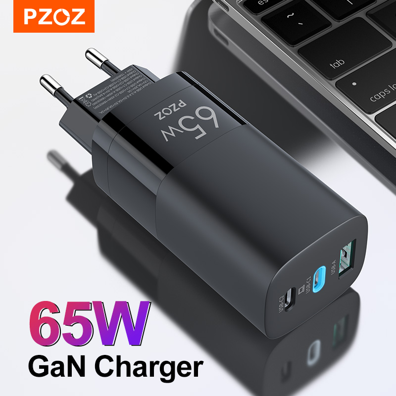 PZOZ 65W GaN Charger Quick Charge 4.0 3.0 Type C PD USB Charger Fast Charging USB-C For Switch MacBook Air iPad Pro Samsung Note
PZOZ 65W GaN Charger Quick Charge 4.0 3.0 Type C PD USB Charger Fast Charging USB-C For Switch MacBook Air iPad Pro Samsung Note