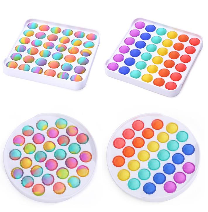 Push Fidget Toy Colorful ABS Sensory Toys Rainbow Bubble Anxiety Stress Relief Stuff For Kids Children 
Push Fidget Toy Colorful ABS Sensory Toys Rainbow Bubble Anxiety Stress Relief Stuff For Kids Children