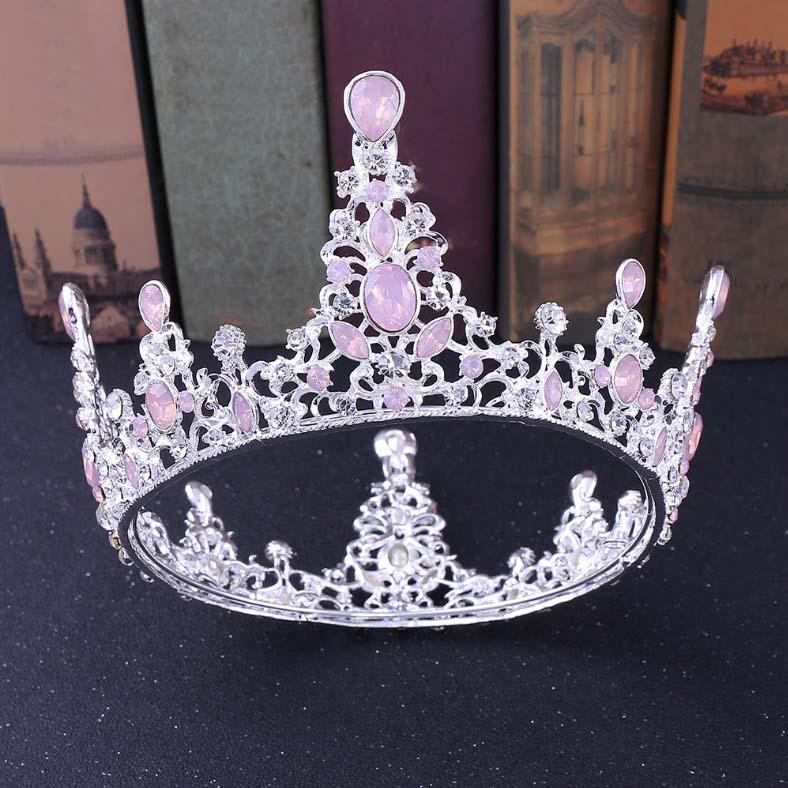 Hair Clips & Barrettes Baroque Gold Wedding Accessories Pink Crystal Tiaras Crowns Handmade Bridal Round Jewelry For Girls, Golden;silver
Hair Clips & Barrettes Baroque Gold Wedding Accessories Pink Crystal Tiaras Crowns Handmade Bridal Round Jewelry For Girls, Golden;silver