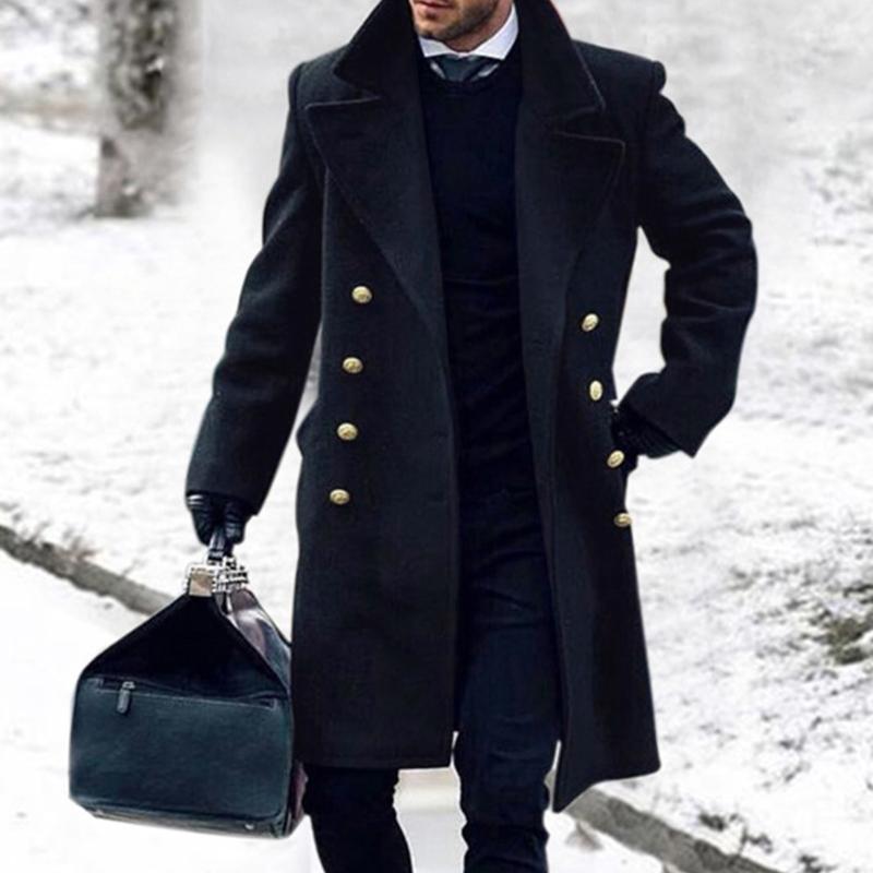 Men' Wool & Blends Fashion Men Casual Business Trench Coat Mens Leisure Jackets Male Punk Style Dust Coats Overcoat, Ny
Men' Wool & Blends Fashion Men Casual Business Trench Coat Mens Leisure Jackets Male Punk Style Dust Coats Overcoat, Ny
