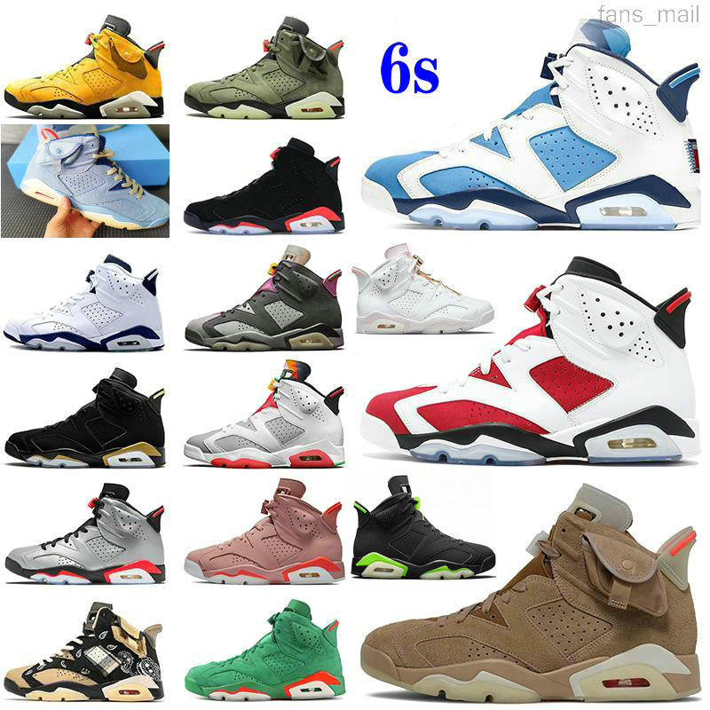 Jumpman Hare 6 6s Men Womens Basketball Shoes Travis Scotts Millennial Pink Carmine British Khaki UNC Black Infrared Gold Hoops VI The sixth
Jumpman Hare 6 6s Men Womens Basketball Shoes Travis Scotts Millennial Pink Carmine British Khaki UNC Black Infrared Gold Hoops VI The sixth