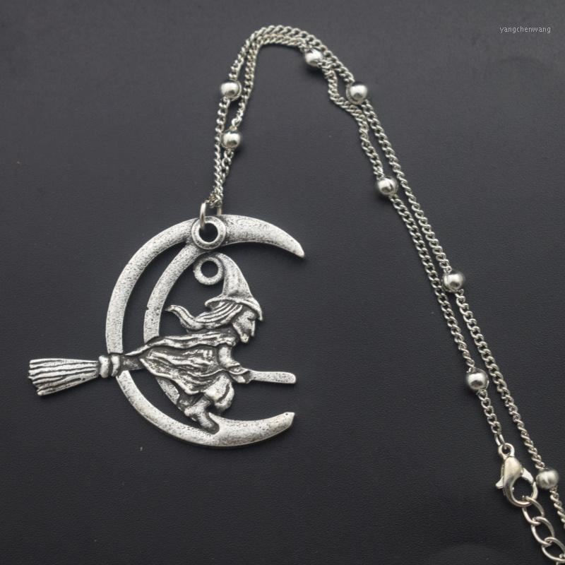 12pcs Crescent Moon Broom Witch Necklace Halloween Jewelry Gift For Mother Women Chains
12pcs Crescent Moon Broom Witch Necklace Halloween Jewelry Gift For Mother Women Chains
