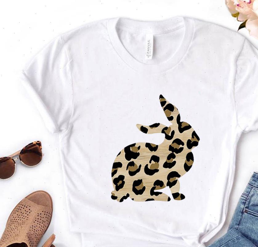women t shirt shirts leopard bunny rabbit print short sleeve o neck loose ladies, White
women t shirt shirts leopard bunny rabbit print short sleeve o neck loose ladies, White