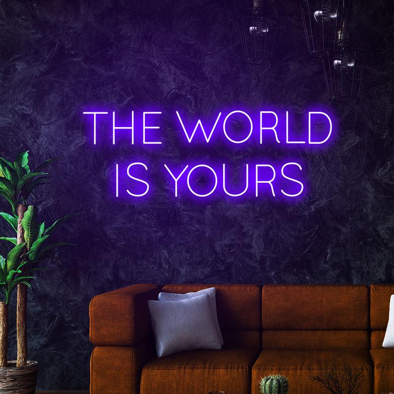 Other Event & Party Supplies 'The World Is Yours' Neon Sign Custom Clear Acrylic Led Light Wall Art Holiday Decor
Other Event & Party Supplies 'The World Is Yours' Neon Sign Custom Clear Acrylic Led Light Wall Art Holiday Decor