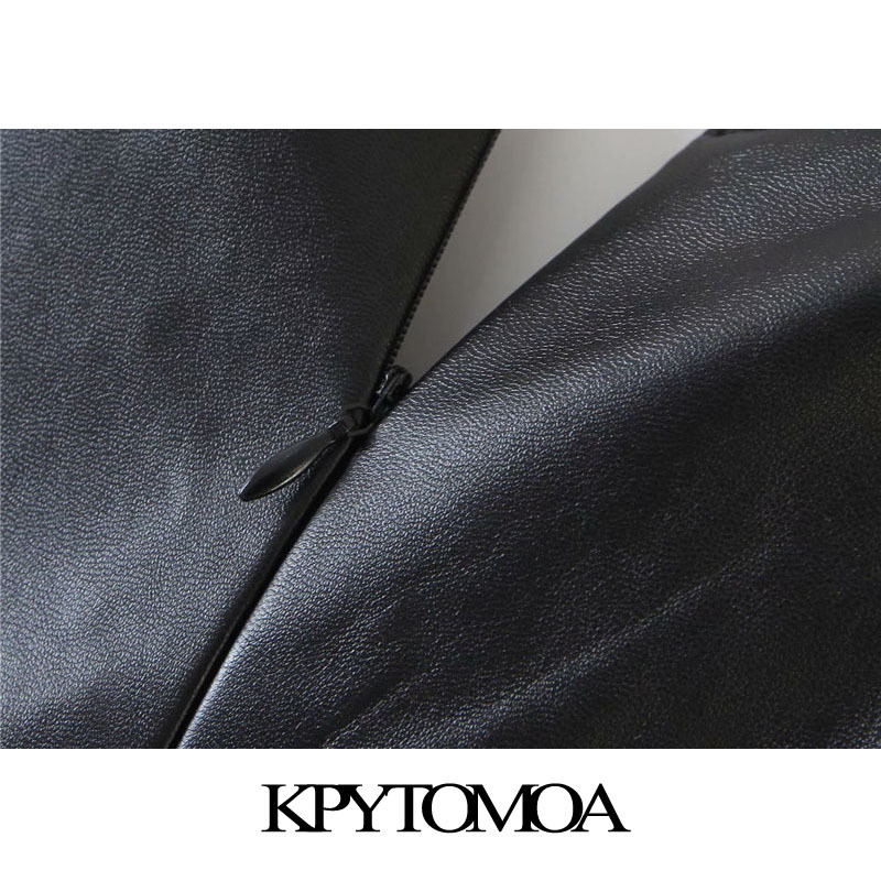 Women Sexy Fashion Faux Leather Patchwork Skinny Bodysuits Vintage V Neck Back Zipper Female Playsuits Mujer 210416