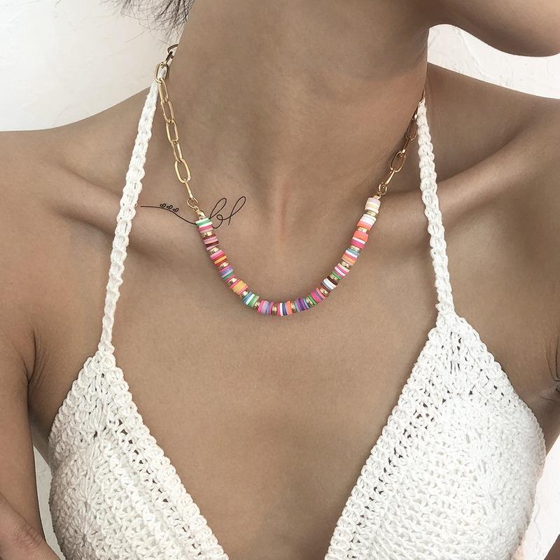 Chokers 2021 Bohemian Choker Beads Necklace Aesthetic Vintage Chunky Statement Necklaces For Women Link Chain Lady Jewelry Accessories
Chokers 2021 Bohemian Choker Beads Necklace Aesthetic Vintage Chunky Statement Necklaces For Women Link Chain Lady Jewelry Accessories