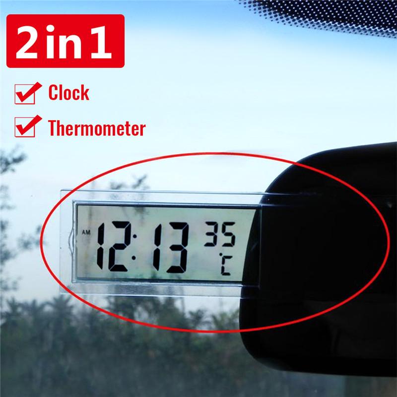 2-in-1 Multi-purpose Car Suction Cup Type Liquid Crystal Electronic Watch Thermometer Silver Interior Accessories Decorations
2-in-1 Multi-purpose Car Suction Cup Type Liquid Crystal Electronic Watch Thermometer Silver Interior Accessories Decorations