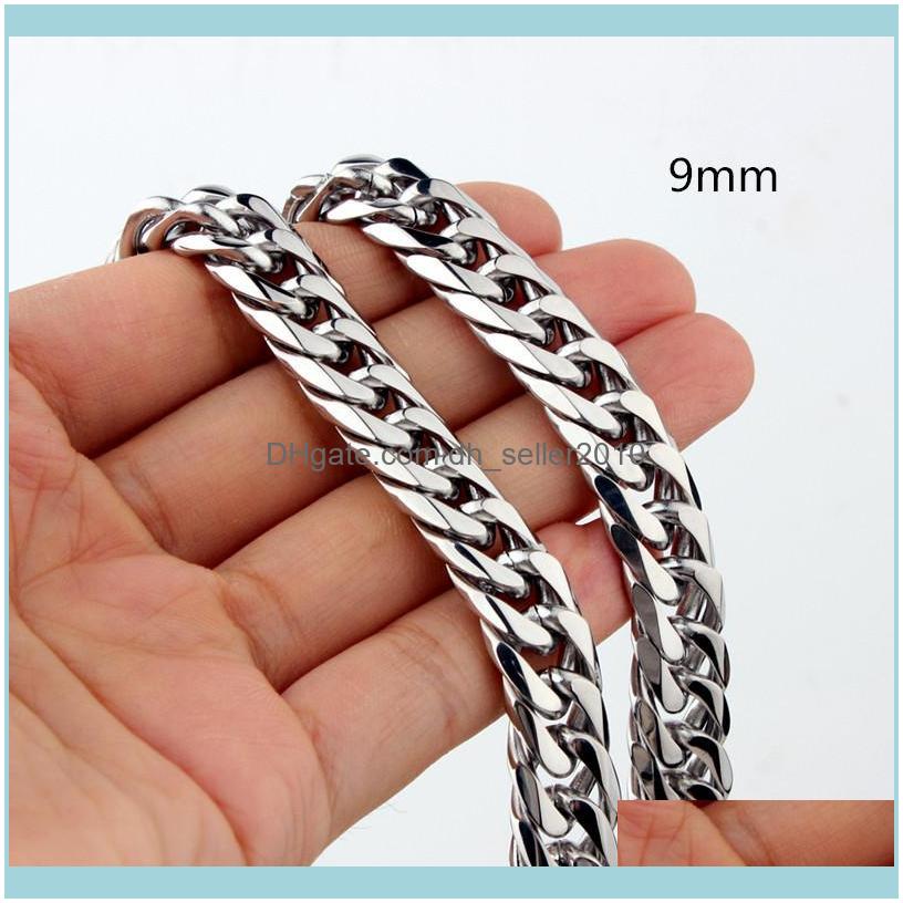 Necklaces Pendants Jewelry9Mm 7-40Inch Hip Hop 316L Stainless Steel Jewelry For Men Curb Cuban Link Chain Necklace & Bracelet Aessory Motorc
Necklaces Pendants Jewelry9Mm 7-40Inch Hip Hop 316L Stainless Steel Jewelry For Men Curb Cuban Link Chain Necklace & Bracelet Aessory Motorc