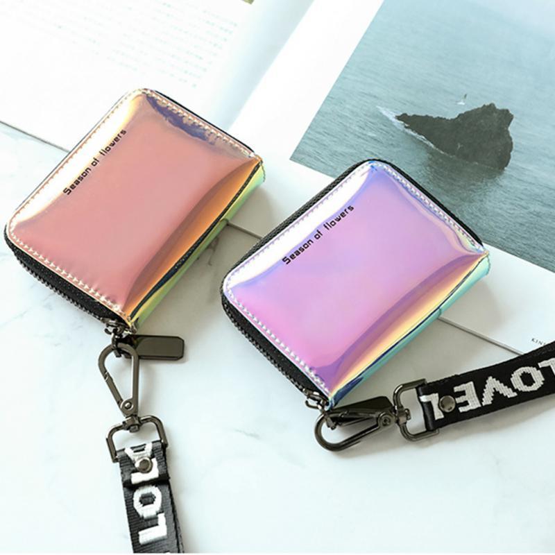 Card Holders 7 Fashion Women Short Wallet With Lanyard Clutch Laser Holder Ladies Zipper Wallets Designer Casual Purse #1107, Blue
Card Holders 7 Fashion Women Short Wallet With Lanyard Clutch Laser Holder Ladies Zipper Wallets Designer Casual Purse #1107, Blue