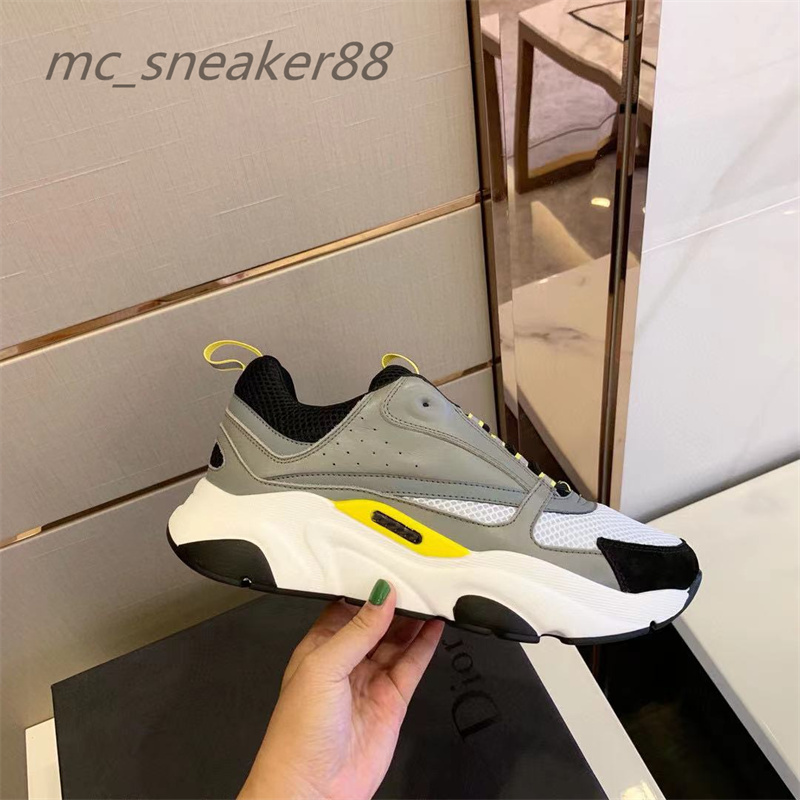 Men Women Lace-up B22 Sneaker shoes White Leather Calfskin Sneakers Top Technical Knit Platform Blue Grey Run Trainers size 35-45, Black
Men Women Lace-up B22 Sneaker shoes White Leather Calfskin Sneakers Top Technical Knit Platform Blue Grey Run Trainers size 35-45, Black