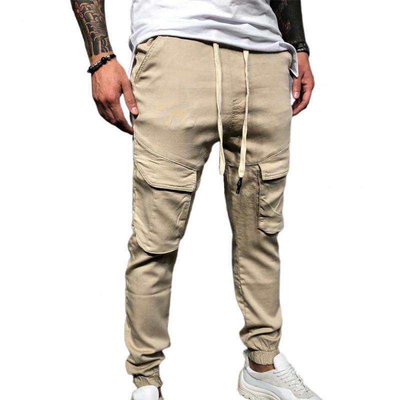 Men's Pants Men Sweatpants Male Multi Pockets Training Slacks Ribbed Elastic Cuffs Drawstring Mid Waist Overalls For Mountain Climbing, Black
Men's Pants Men Sweatpants Male Multi Pockets Training Slacks Ribbed Elastic Cuffs Drawstring Mid Waist Overalls For Mountain Climbing, Black