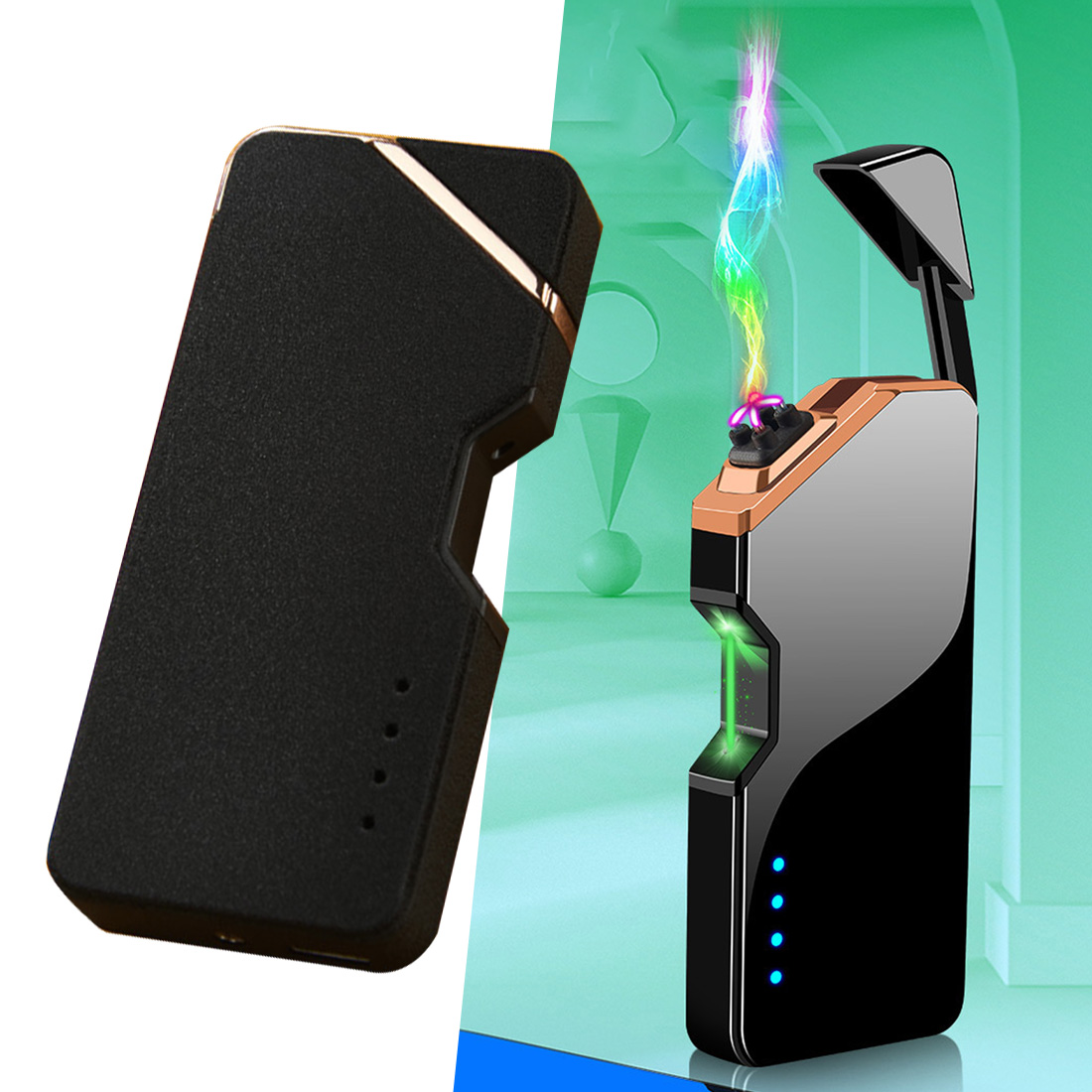 Eectric ighter aser Unusua Pasma ighter USB Windproof Fameess Cigarette ighters Gadgets For Men Technoogy
Eectric ighter aser Unusua Pasma ighter USB Windproof Fameess Cigarette ighters Gadgets For Men Technoogy