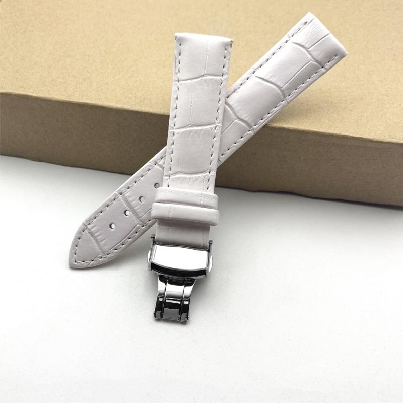 Watch Bands Vintage Genuine Leather Bracelet White Strap Butterfly Clasp Watchband 12 13 14 15 16 17 18 19 20 21 22 24mm Band
Watch Bands Vintage Genuine Leather Bracelet White Strap Butterfly Clasp Watchband 12 13 14 15 16 17 18 19 20 21 22 24mm Band