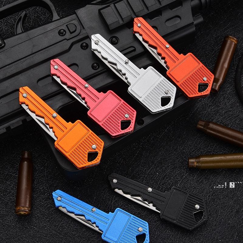 Key Shape Mini Folding Knife Fruit Knife Multifunctional Key Chain Knife Outdoor Saber Swiss Self-Defense Knives EDC Tool Gear sea ship EWB6426
Key Shape Mini Folding Knife Fruit Knife Multifunctional Key Chain Knife Outdoor Saber Swiss Self-Defense Knives EDC Tool Gear sea ship EWB6426