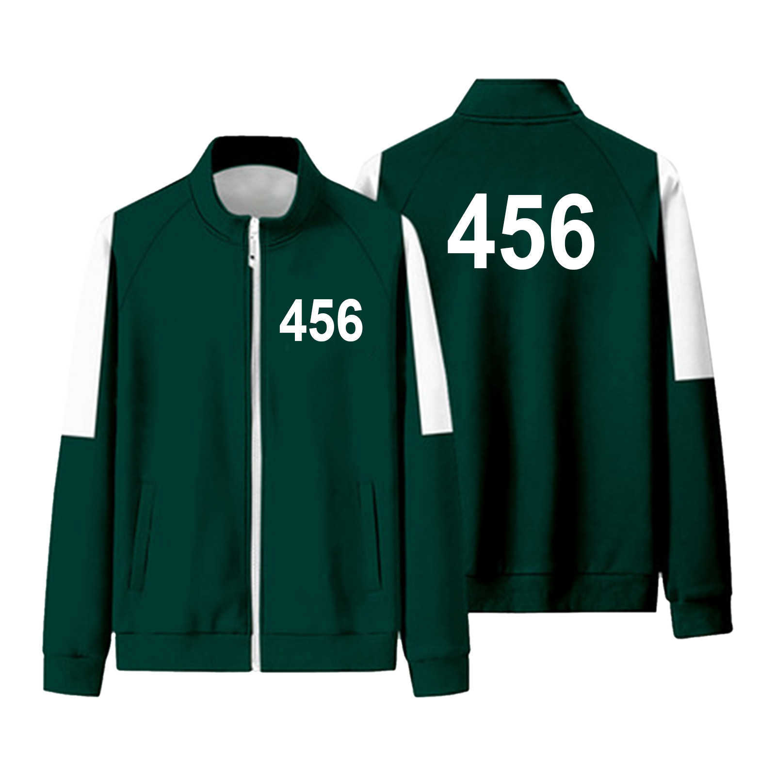 Men and Women Jacket Autumn Winter Squid Game Costume Cosplay Coat Sports Zipper 456 001 212 Printing Clothes Dropshipping, Black;brown 
Men and Women Jacket Autumn Winter Squid Game Costume Cosplay Coat Sports Zipper 456 001 212 Printing Clothes Dropshipping, Black;brown