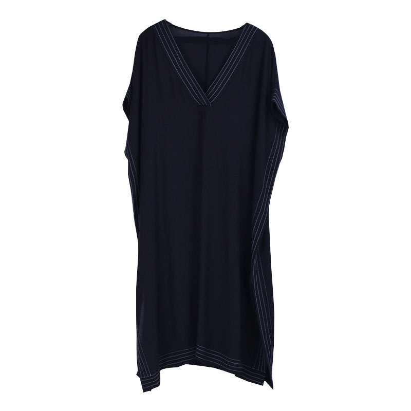 Long Beach Cover up Pareos de Playa Mujer Wear Plus size Bikini Robe Plage Sarong Black Tunic #Q701 210420