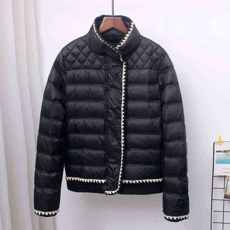 SEDUTMO Winter Fashion Duck Down Coat Women Slim Short Jackets Spring Ultra Light Casual Pocket Basic Parkas ED1493 211130