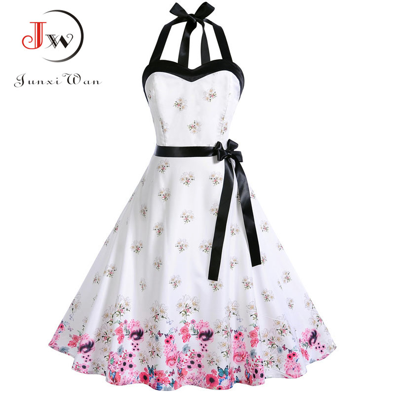 Sexy Halter Party Dress Women Summer Backless Vintage Dresses Retro Rockabilly Swing Robe femme Elegant Midi Sundress Plus Size, Pettiskirt red
Sexy Halter Party Dress Women Summer Backless Vintage Dresses Retro Rockabilly Swing Robe femme Elegant Midi Sundress Plus Size, Pettiskirt red