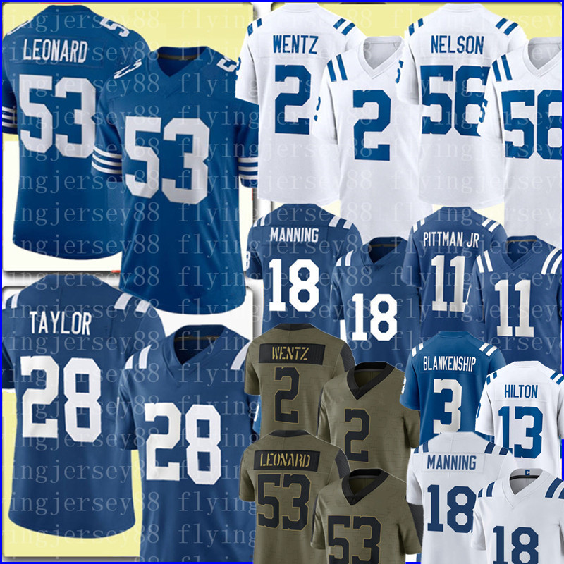 53 Darius Leonard 28 Jonathan Taylor Jersey 56 Quenton Nelson 18 Peyton Manning Michael Pittman Jr. Football Jerseys 2 Carson Wentz 99 DeForest Buckner 13 T.Y. Hilton, 2021 men {s-xxxl} xiaoma
53 Darius Leonard 28 Jonathan Taylor Jersey 56 Quenton Nelson 18 Peyton Manning Michael Pittman Jr. Football Jerseys 2 Carson Wentz 99 DeForest Buckner 13 T.Y. Hilton, 2021 men {s-xxxl} xiaoma