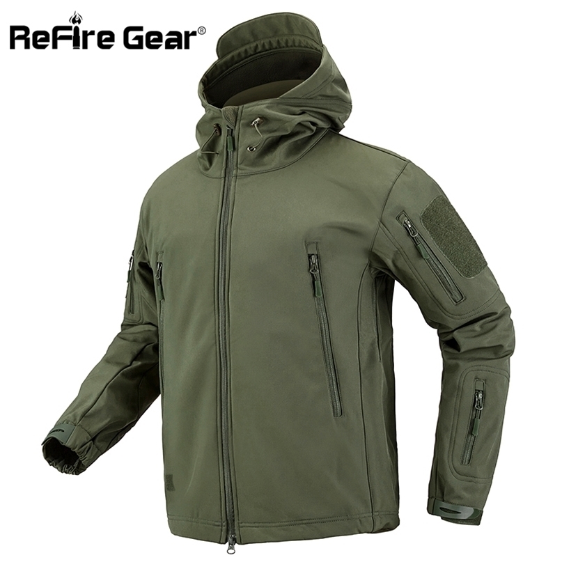 ReFire Gear Camouflage Military Jacket Men Waterproof Soft Shell Tactical US Army Clothing Winter Fleece Coat Windbreaker 211110, Cp
ReFire Gear Camouflage Military Jacket Men Waterproof Soft Shell Tactical US Army Clothing Winter Fleece Coat Windbreaker 211110, Cp