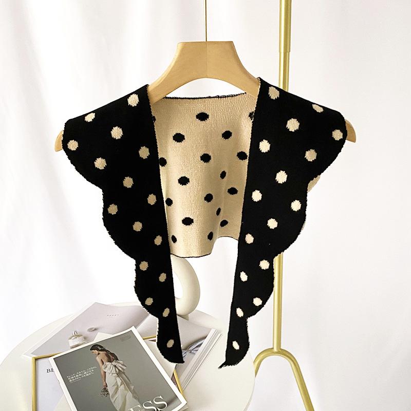 Scarves Knitted Dot Collar Scarf Shawl Warm Women's Neck Bandana Top Designer Wrap Luxury Fashion Ponchos And Capes
Scarves Knitted Dot Collar Scarf Shawl Warm Women's Neck Bandana Top Designer Wrap Luxury Fashion Ponchos And Capes
