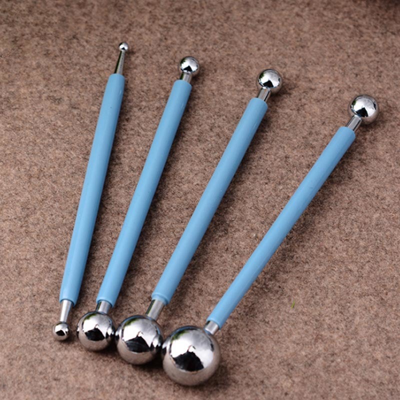 Professional DIY Stainless Steel Polymer Clay Tools Tool Sculpture Tools Toys For Clay Carving Molding Ball Stylus Sticks
