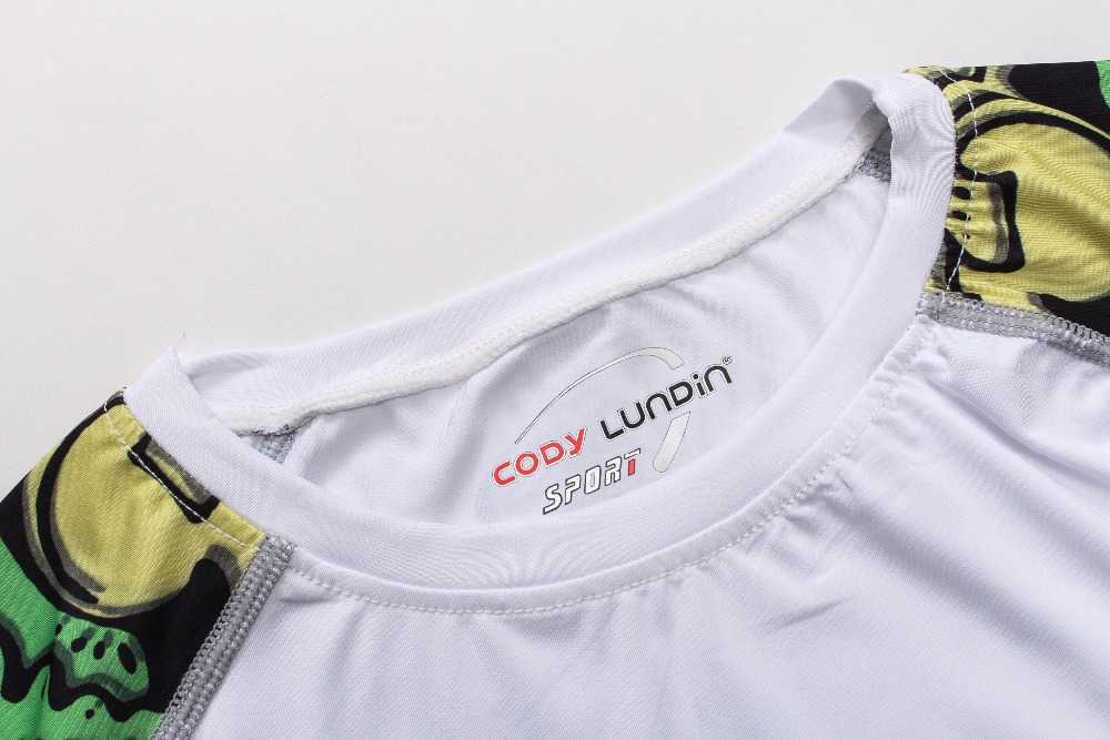 Men MMA Compression Shirts Rashguard Fitness Long Sleeves Base Layer Skin Tight Weight Lifting T 22 210629