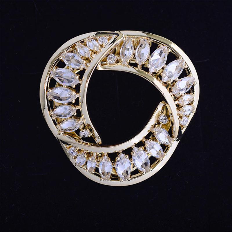Pins, Brooches Luxury Elegant Zircon Scarf Buckle Brooch Pin Geometric Fashion Simple Temperament For Women Accessories Female Broche
Pins, Brooches Luxury Elegant Zircon Scarf Buckle Brooch Pin Geometric Fashion Simple Temperament For Women Accessories Female Broche