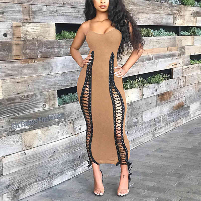 Sexy Women Dress Hollow Out Lace Up Cami Long Dress Spaghetti Strap Sleeveless Party Slim Bodycon Bandage Dresses 210521, Burgundy
Sexy Women Dress Hollow Out Lace Up Cami Long Dress Spaghetti Strap Sleeveless Party Slim Bodycon Bandage Dresses 210521, Burgundy