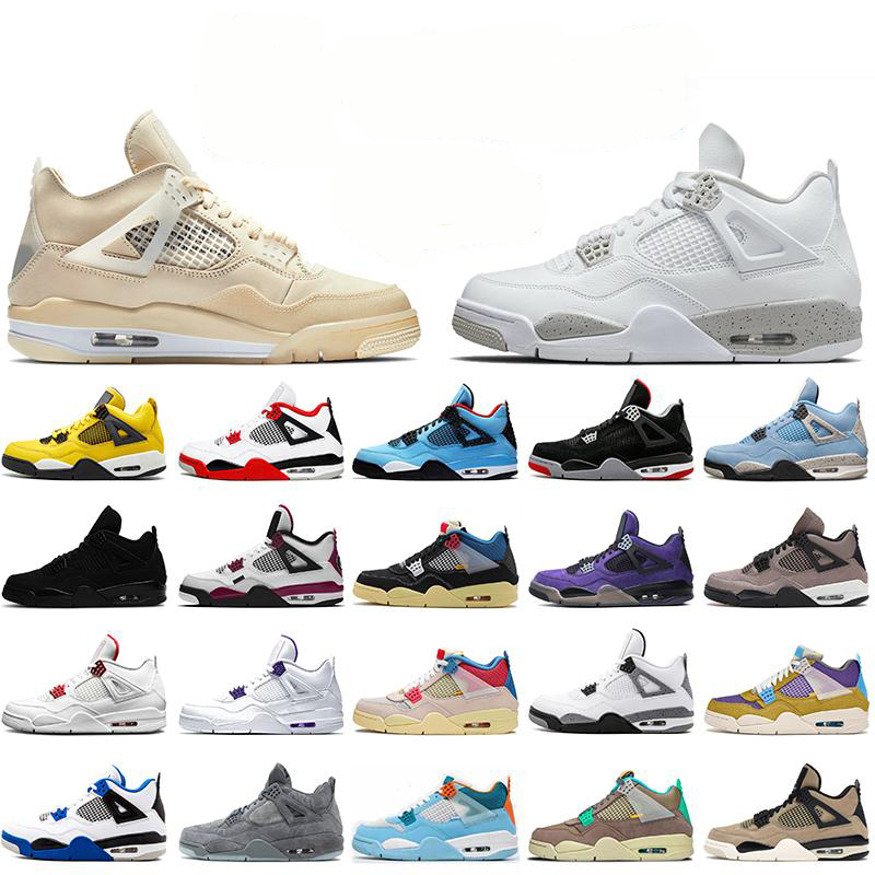 Top Quality Jumpmans 4 University blue Basketball Shoes OG high Men Taupe Haze Travis Guava Ice color Silver Metallic Court Purple women Fashion Sport size 36-46, 001
Top Quality Jumpmans 4 University blue Basketball Shoes OG high Men Taupe Haze Travis Guava Ice color Silver Metallic Court Purple women Fashion Sport size 36-46, 001
