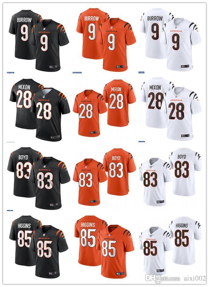 2021 NEW Mens Womens Youth Cincinnati Bengals 9 Joe Burrow 83 Tyler Boyd 28 Joe Mixon 85 Tee Higgins Black Custom Football Jerse, Black;red
2021 NEW Mens Womens Youth Cincinnati Bengals 9 Joe Burrow 83 Tyler Boyd 28 Joe Mixon 85 Tee Higgins Black Custom Football Jerse, Black;red