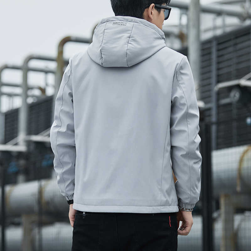 Jacket Men Waterproof Breathable Hooded Casual Spring Autumn Jacket Outwear Windbreaker Tourism Mountain Raincoat Male Clothing 211009