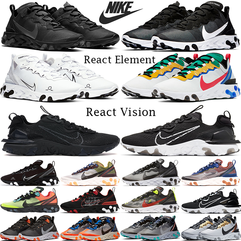 Nike React Vision Element 55 87 Triple Black White running shoes Undercover Desert Sand Anthracite Vast Grey Blue Chill Men Women Sneakers Trainers Sport, 3.0 triple black
Nike React Vision Element 55 87 Triple Black White running shoes Undercover Desert Sand Anthracite Vast Grey Blue Chill Men Women Sneakers Trainers Sport, 3.0 triple black