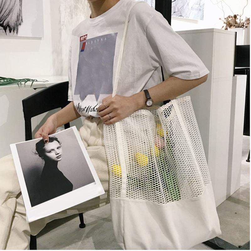 Shopping Bags Foldable Mesh Bag Folding Organizer Storage Reusable Shopper Shoulder Large Capacity Handle #40, Black
Shopping Bags Foldable Mesh Bag Folding Organizer Storage Reusable Shopper Shoulder Large Capacity Handle #40, Black