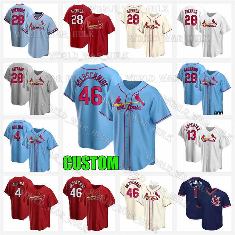 46 Paul Goldschmidt Jerseys 1 Ozzie Smith 28 Nolan Arenado 4 Yadier Molina Jack Flaherty 48 Harrison Bader Custom Mens Youth Women, Women custom new cool base(hongque)
46 Paul Goldschmidt Jerseys 1 Ozzie Smith 28 Nolan Arenado 4 Yadier Molina Jack Flaherty 48 Harrison Bader Custom Mens Youth Women, Women custom new cool base(hongque)