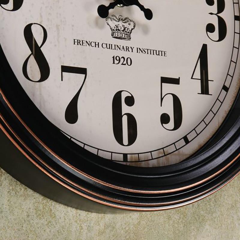 Large Retro Wall Clock Modern Design American Country Metal Clocks Home Decor Living Room Decoration Mechanism Gift Ideas